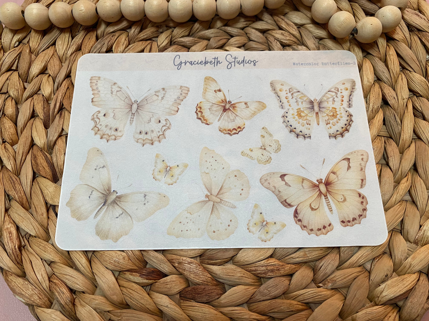 Watercolor Butterflies Deco Stickers