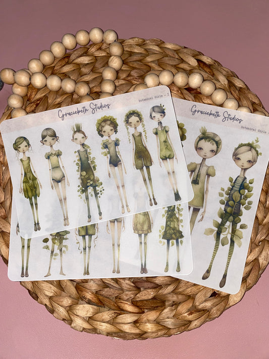 Botanical Girls Deco Stickers