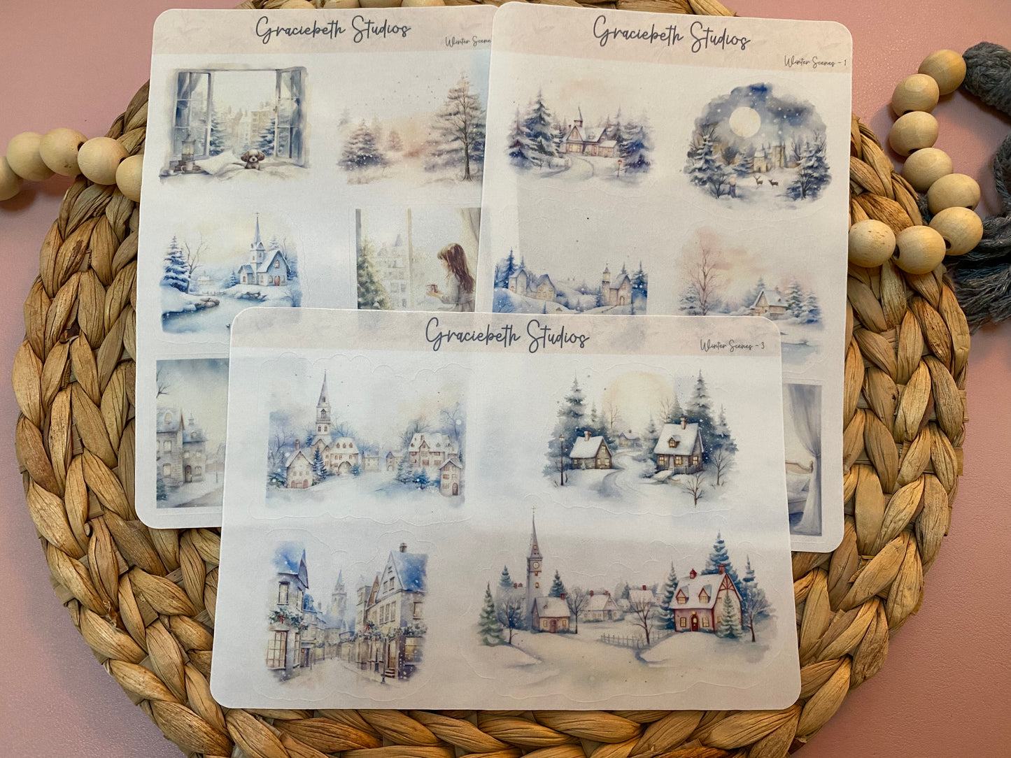 Winter Scenes Deco Stickers