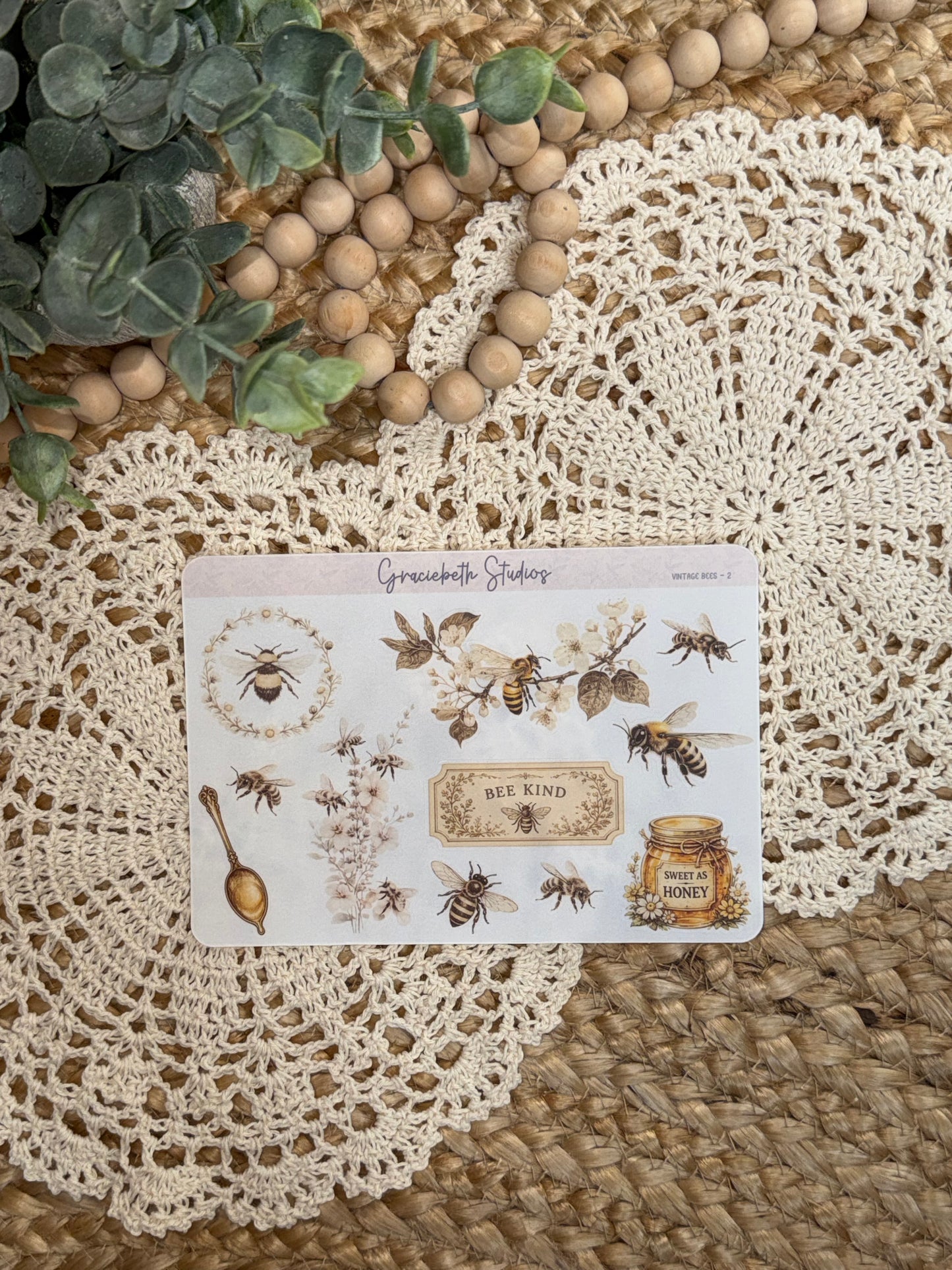 Vintage Bees - Deco Stickers