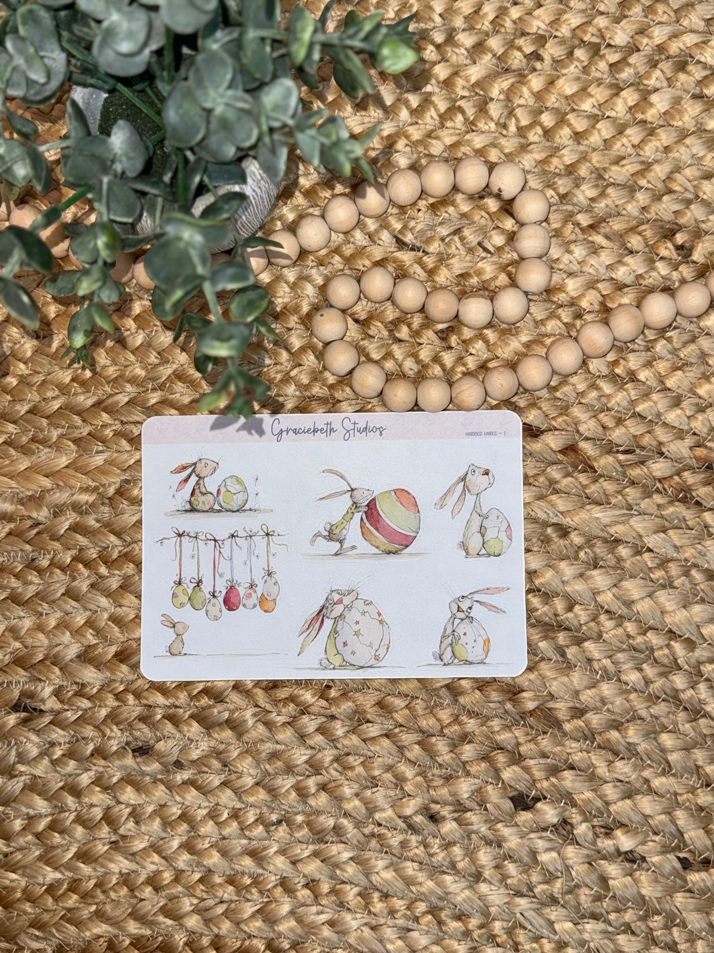 Harried Hares -  Deco Stickers