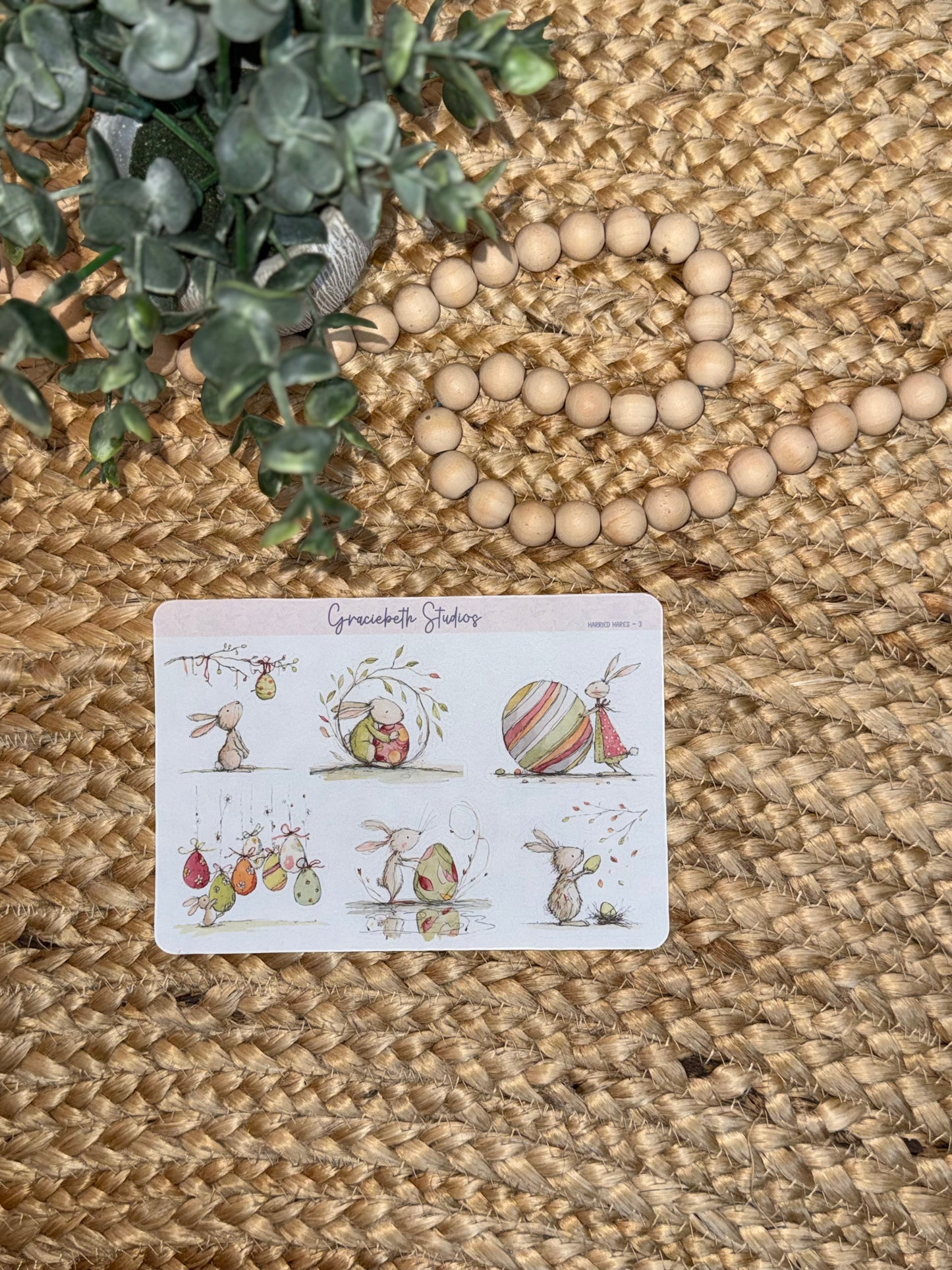 Harried Hares -  Deco Stickers