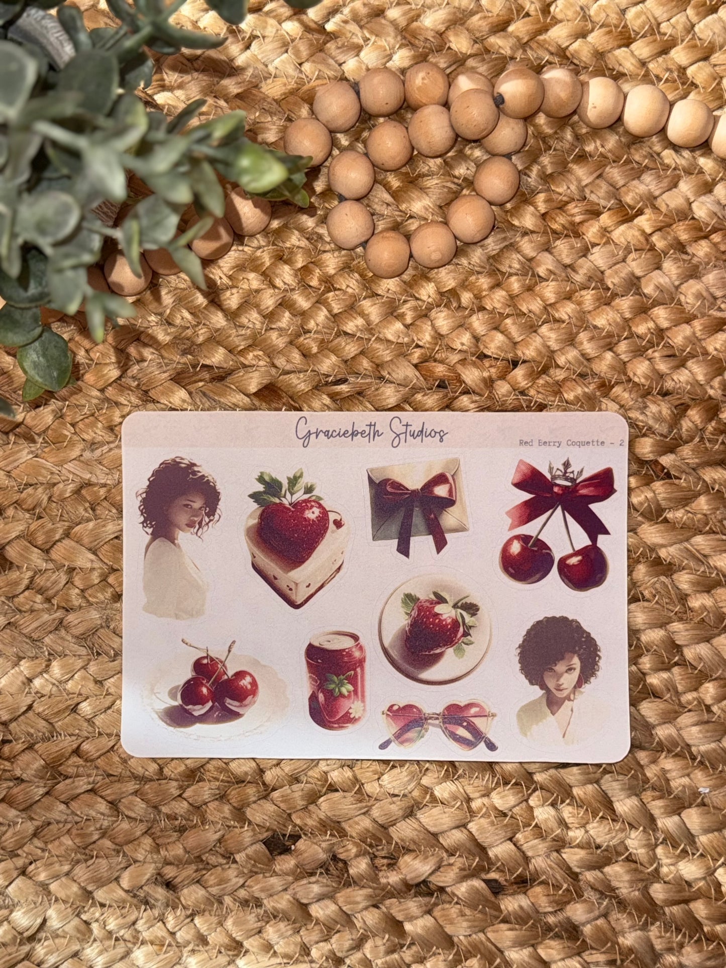 Red Berry Coquette - Deco Stickers