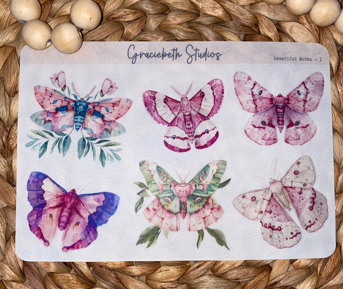 Beautiful Moths Deco Stickers