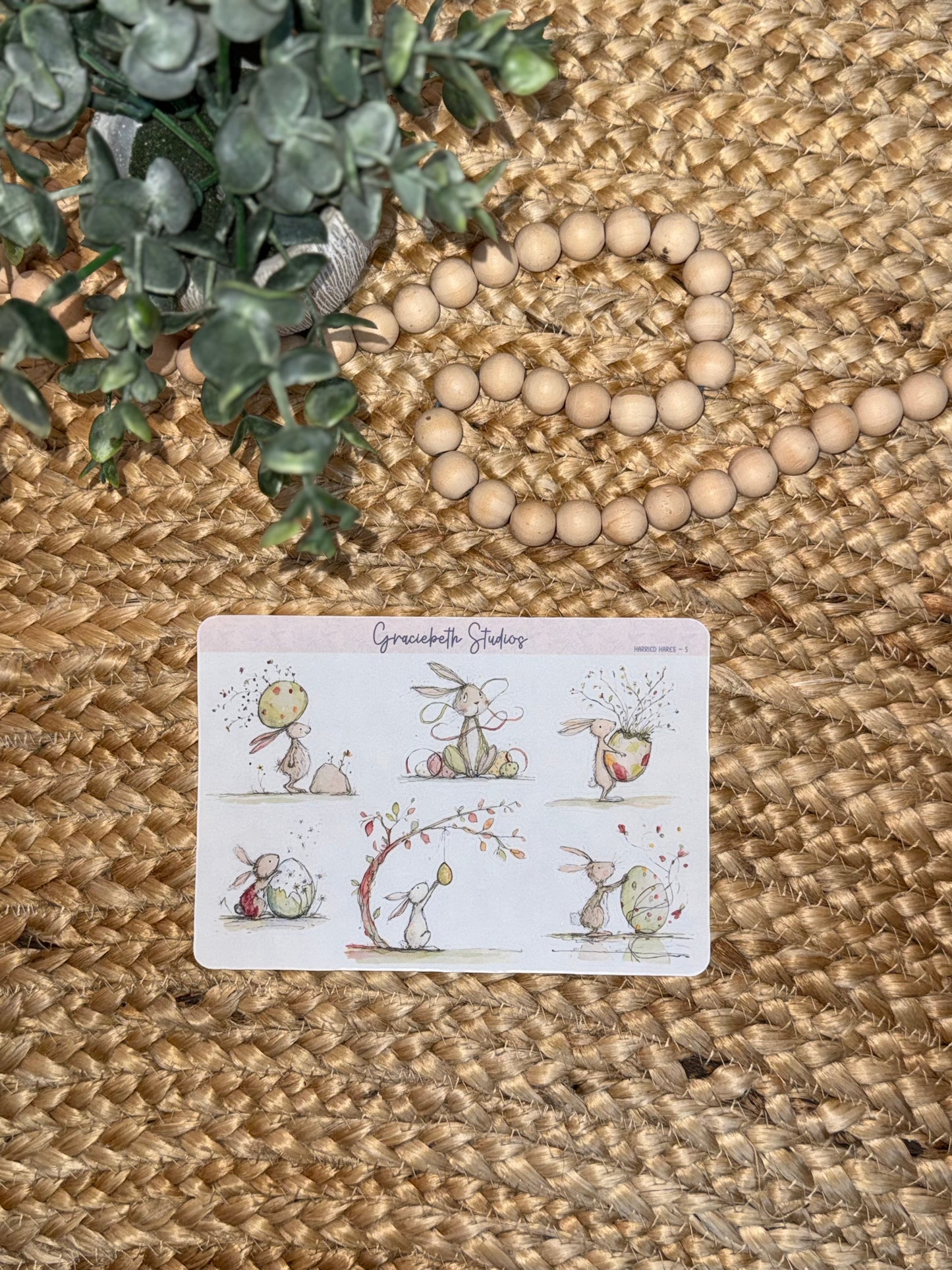 Harried Hares -  Deco Stickers