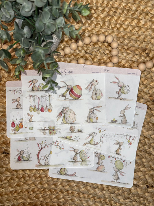 Harried Hares -  Deco Stickers