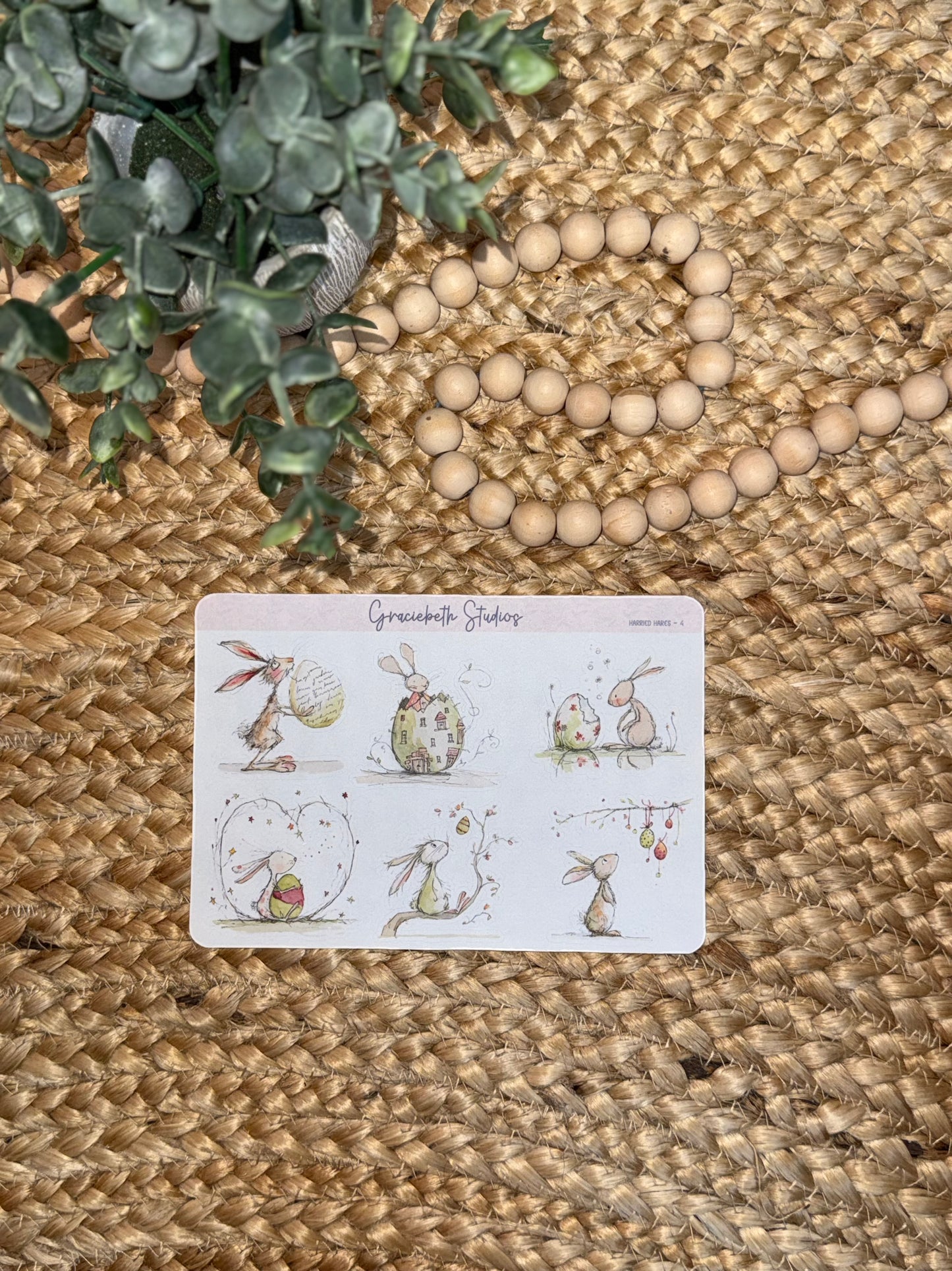 Harried Hares -  Deco Stickers