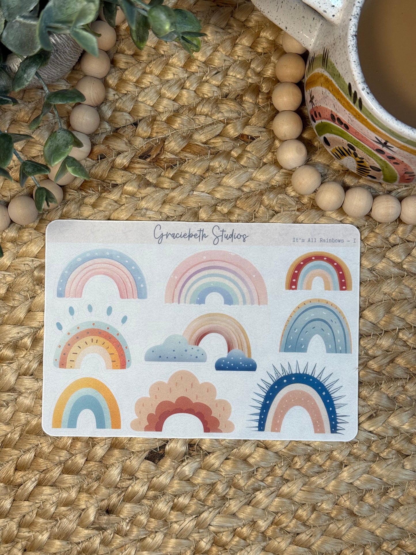 It's All Rainbows Deco Stickers
