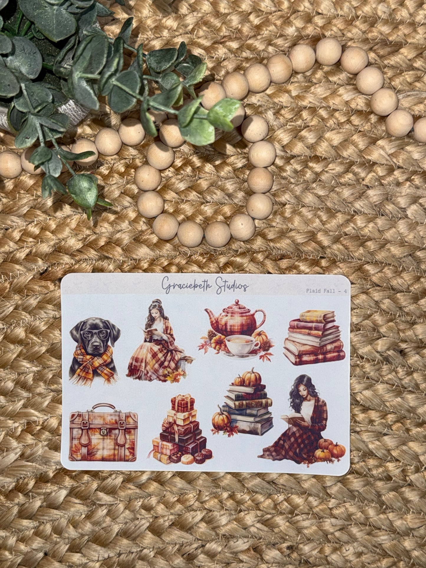 Plaid Fall - Deco Stickers
