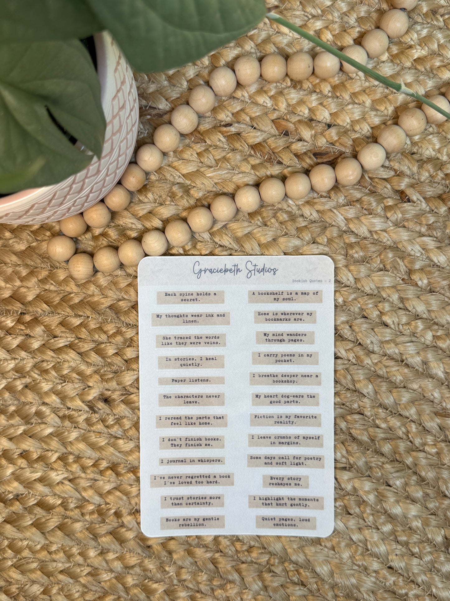 Bookish Quotes - Deco Stickers
