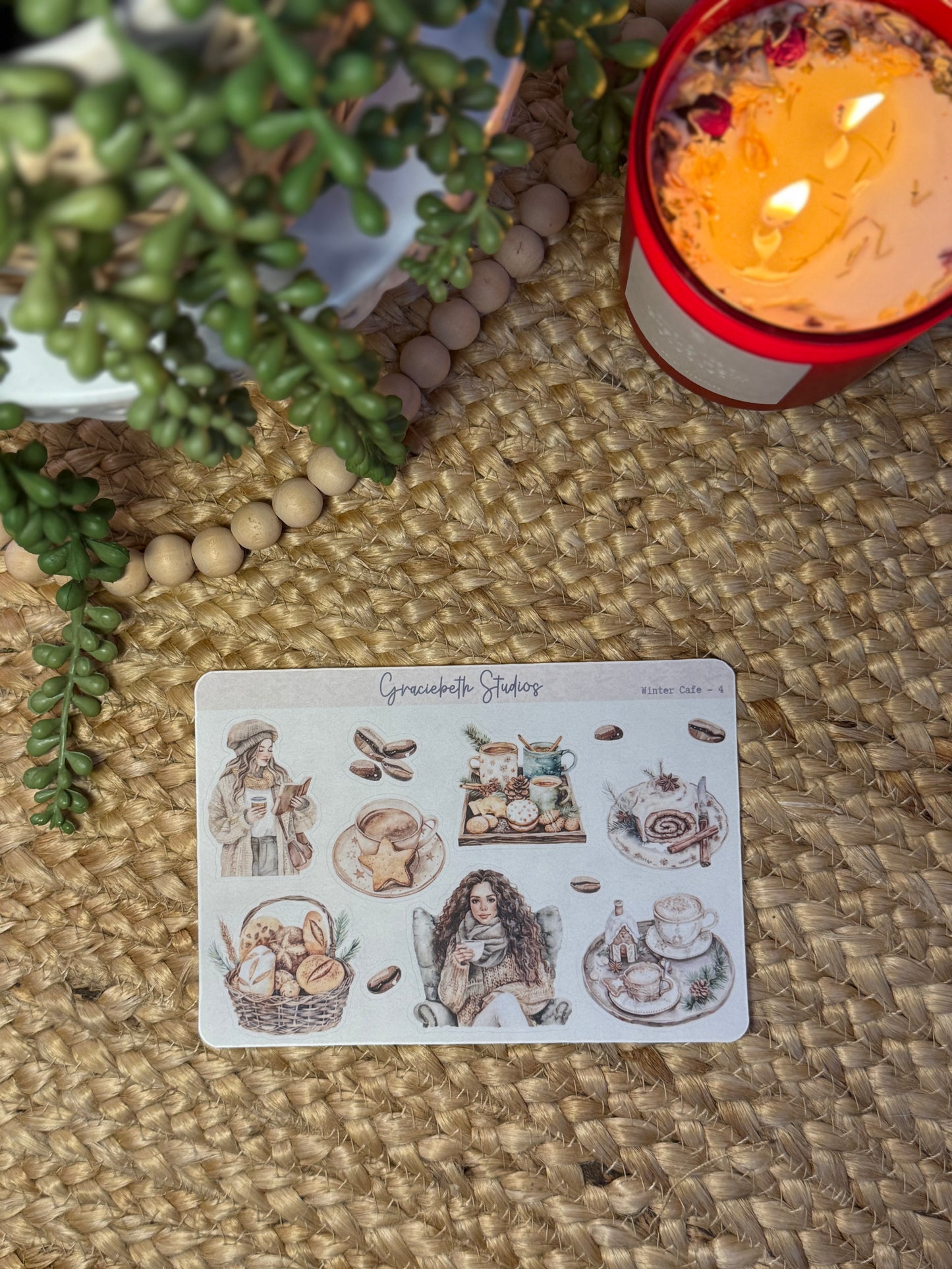 Winter Cafe -  Deco Stickers