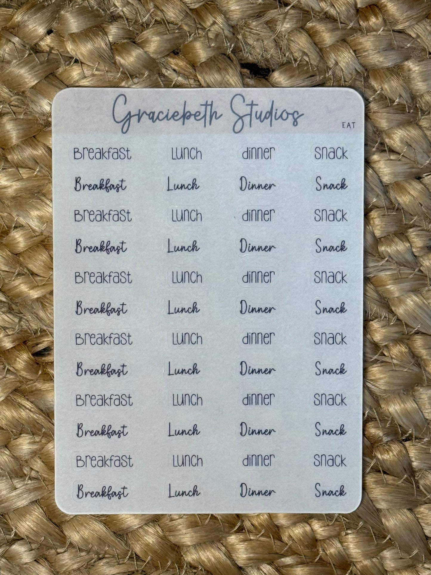 Daily Tasks Label Stickers