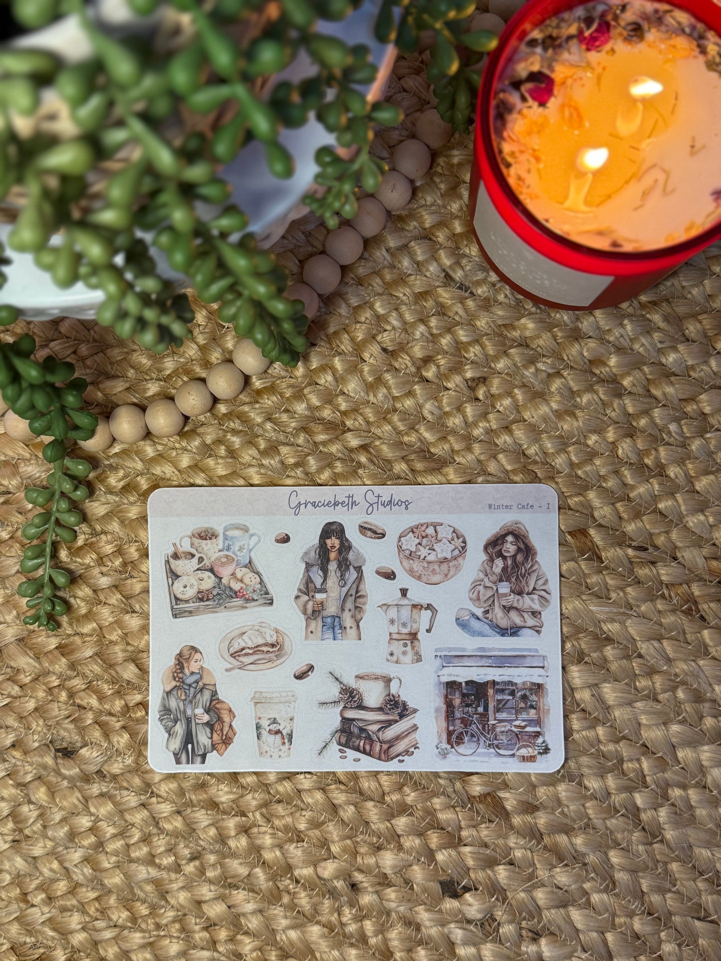 Winter Cafe -  Deco Stickers