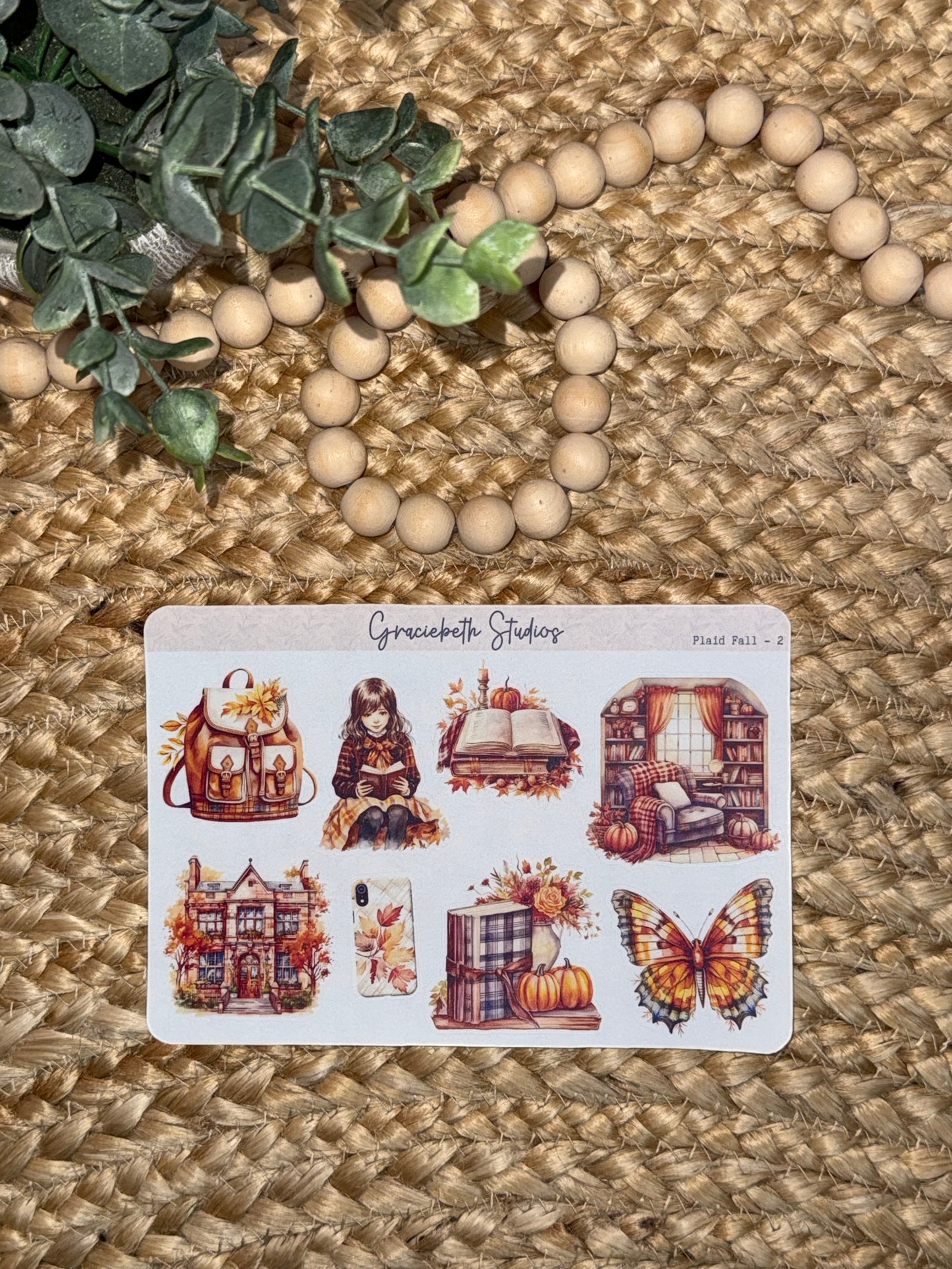 Plaid Fall - Deco Stickers