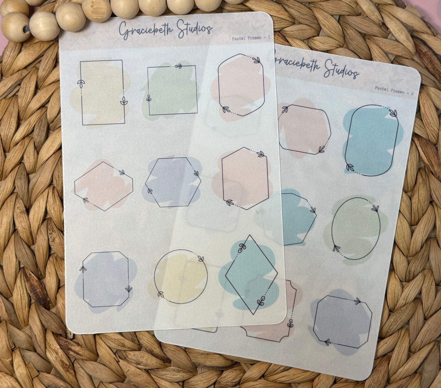 Pastel Frames Deco Stickers