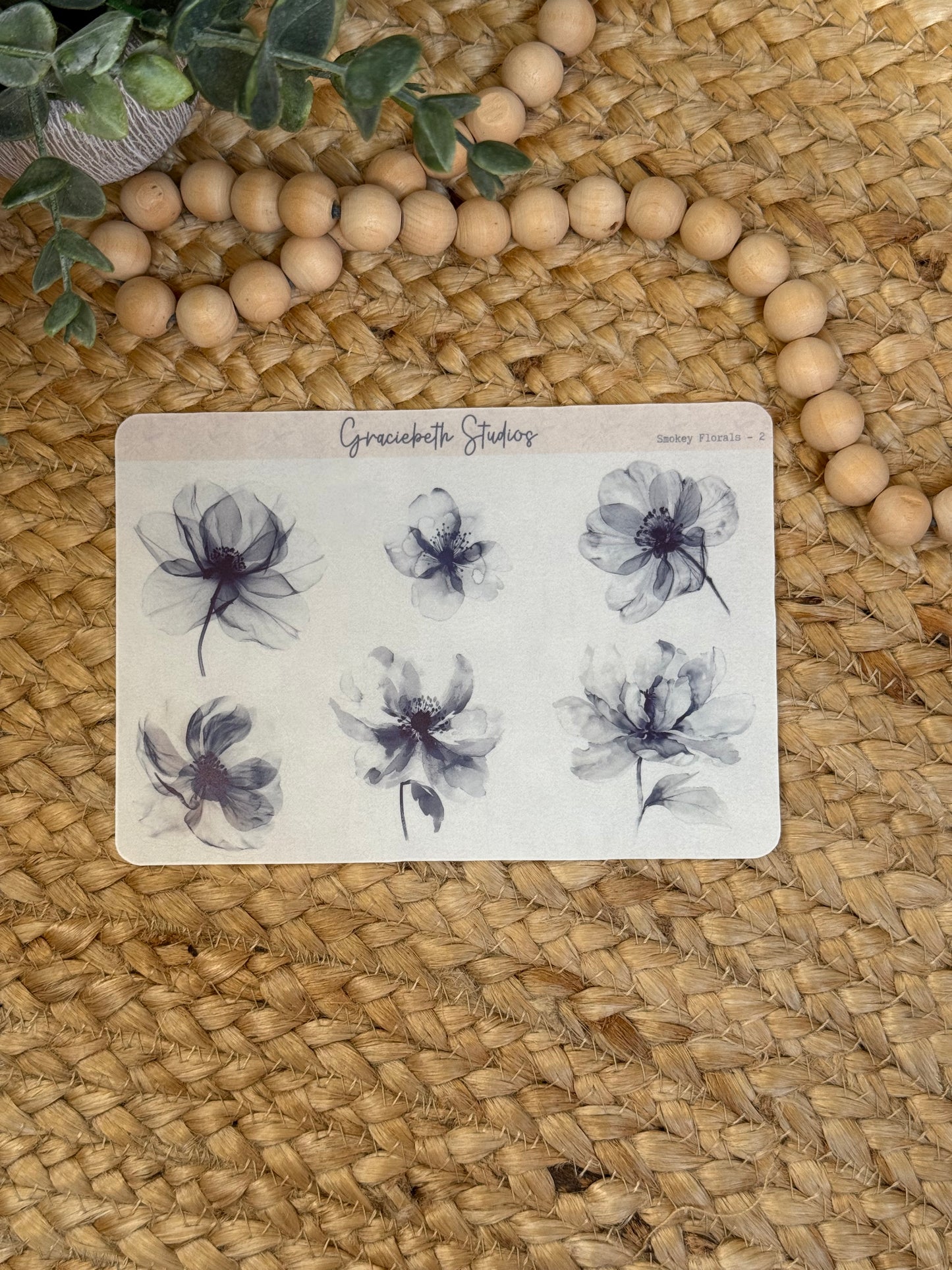 Smokey Florals - Deco Stickers