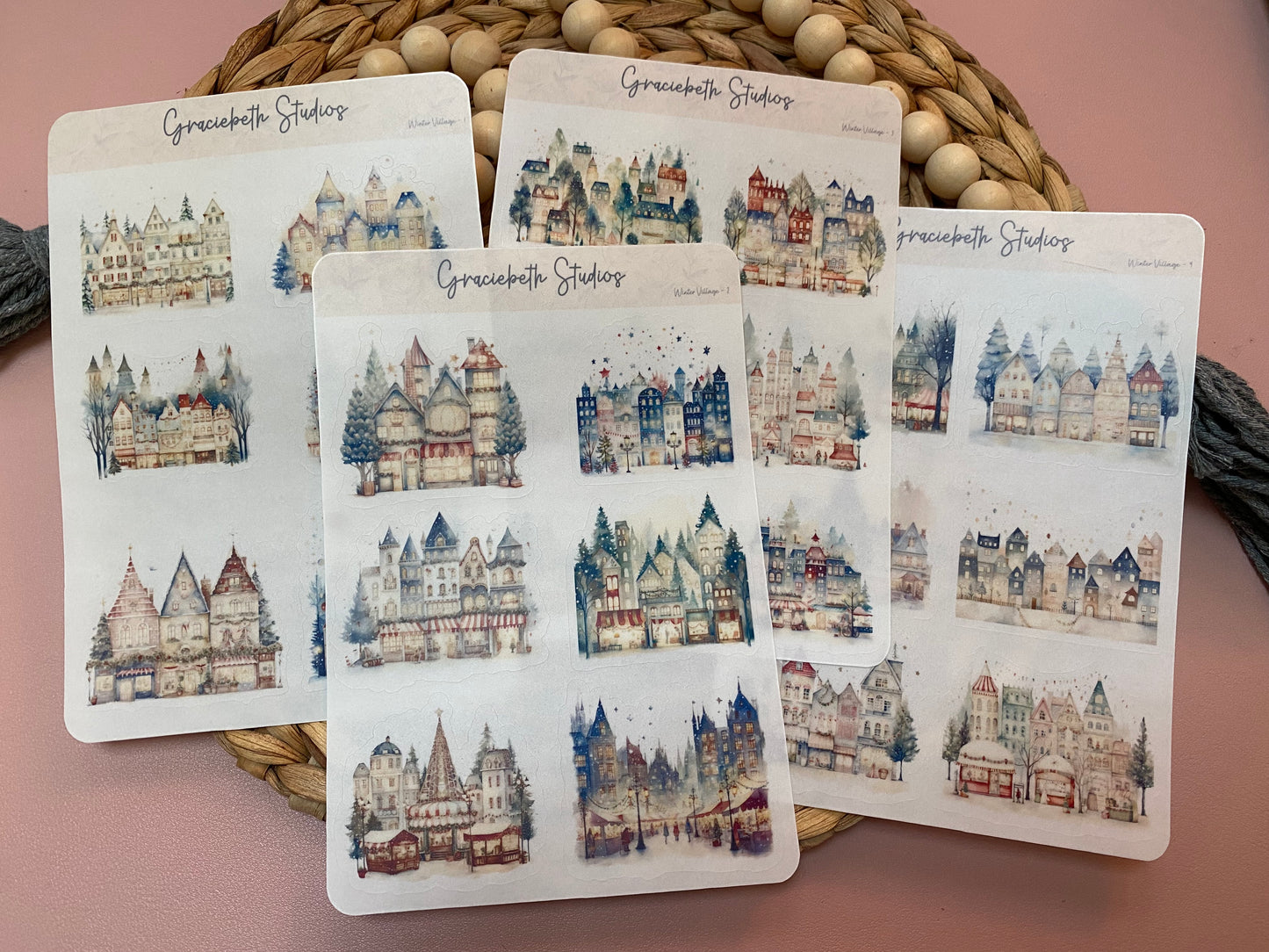 Winter Village Deco Stickers