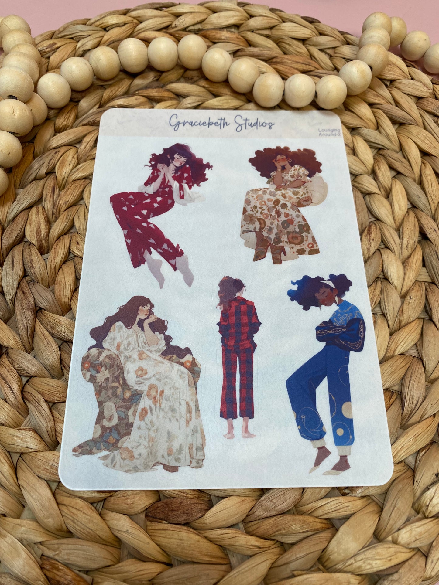 Lounging Around Deco Stickers