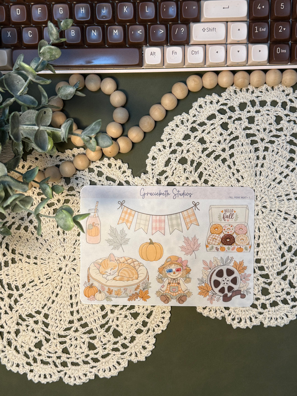 Fall Movie Night - Deco Stickers