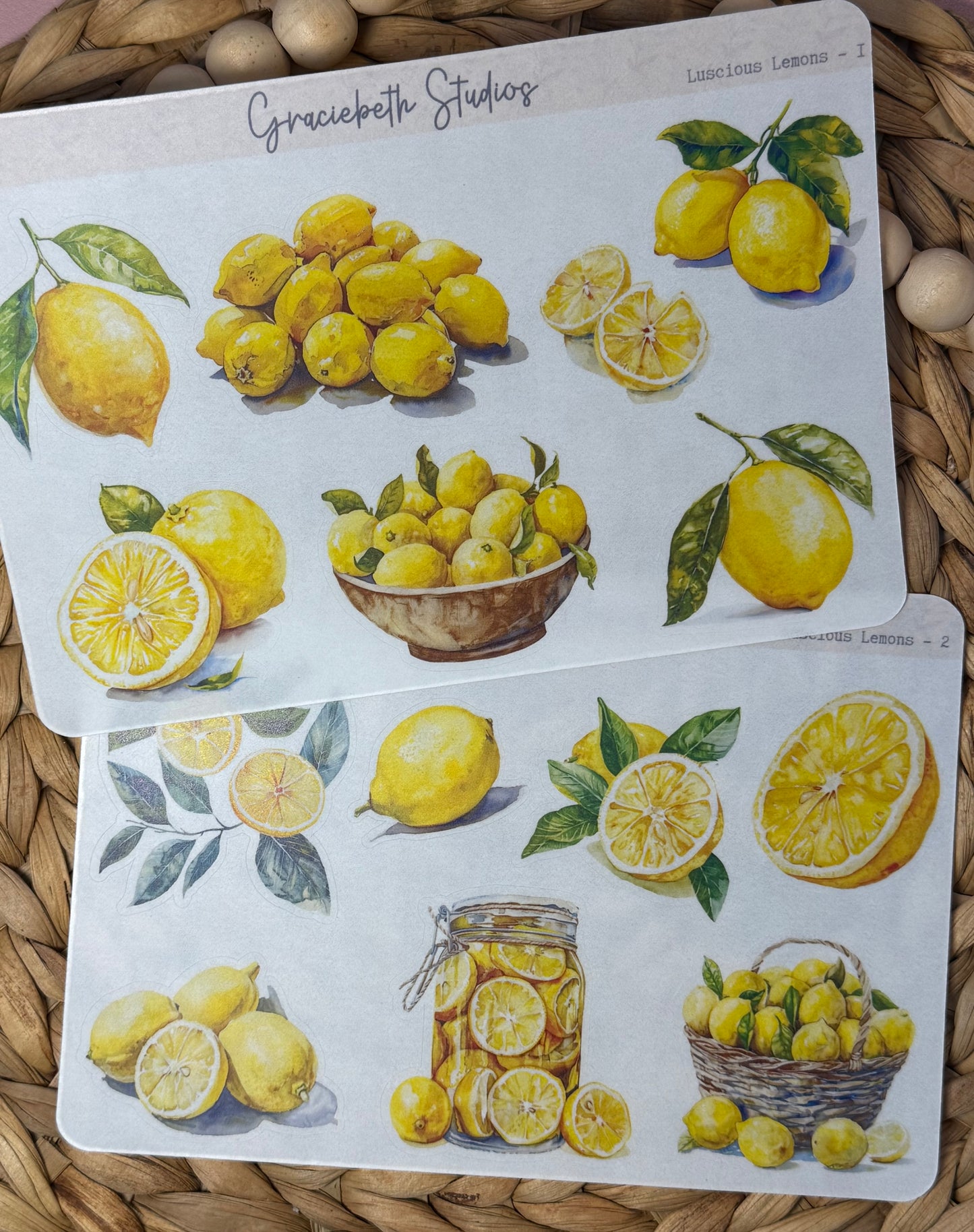 Luscious Lemons Deco Stickers