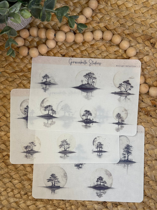 Moonlight Reflections Deco Stickers