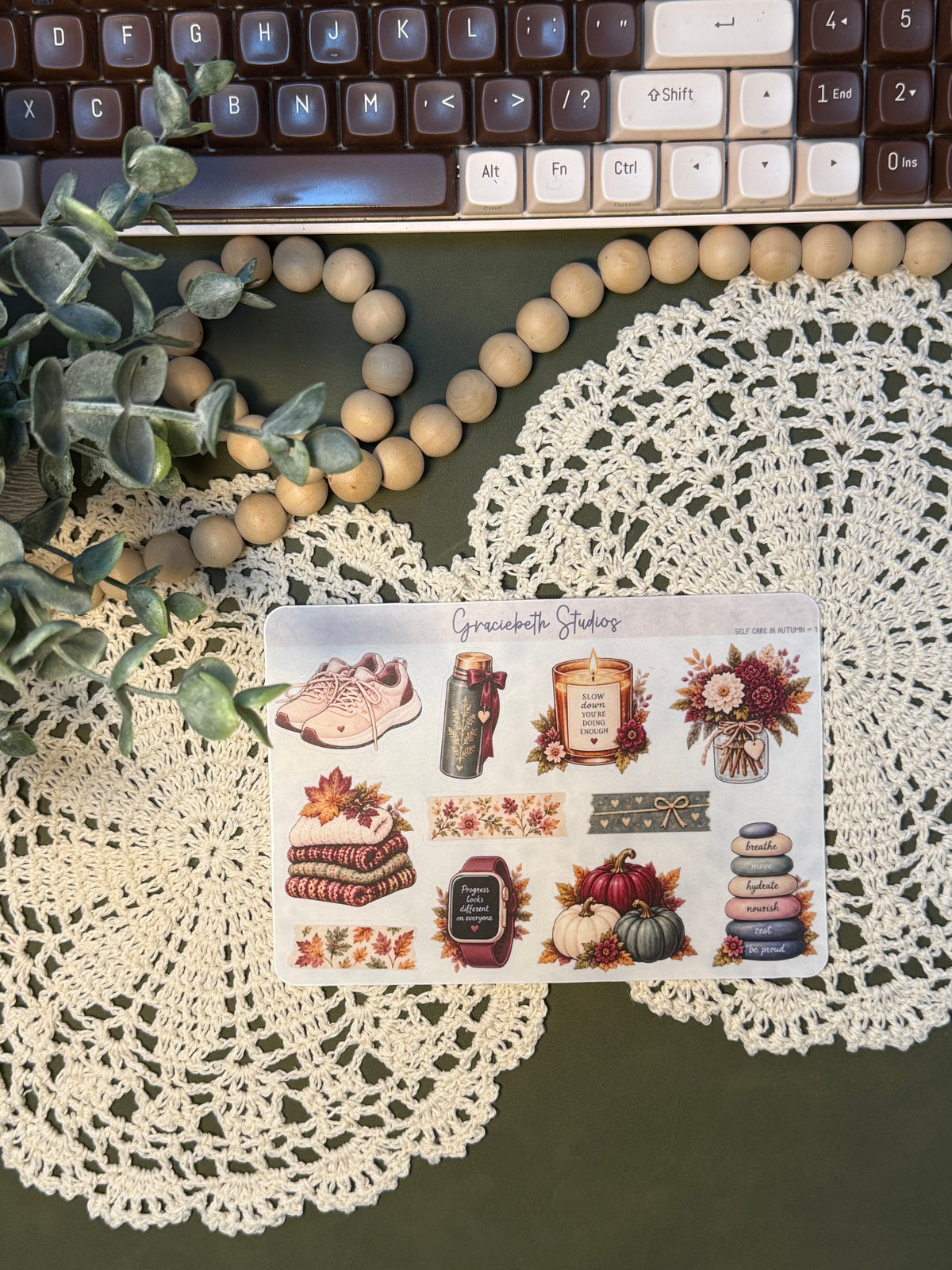 Self Care In Autumn - Deco Stickers