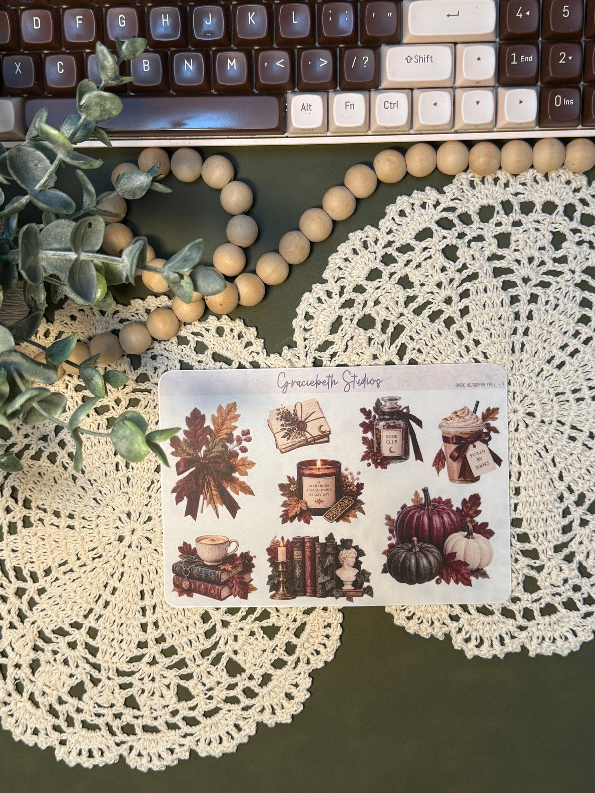 Dark Academia Fall - Deco Stickers