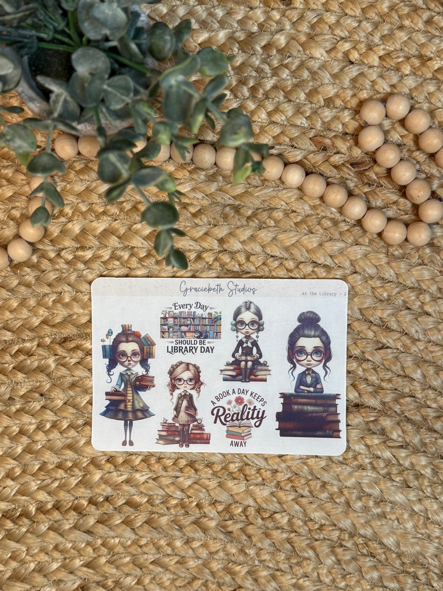 At The Library - Deco Stickers