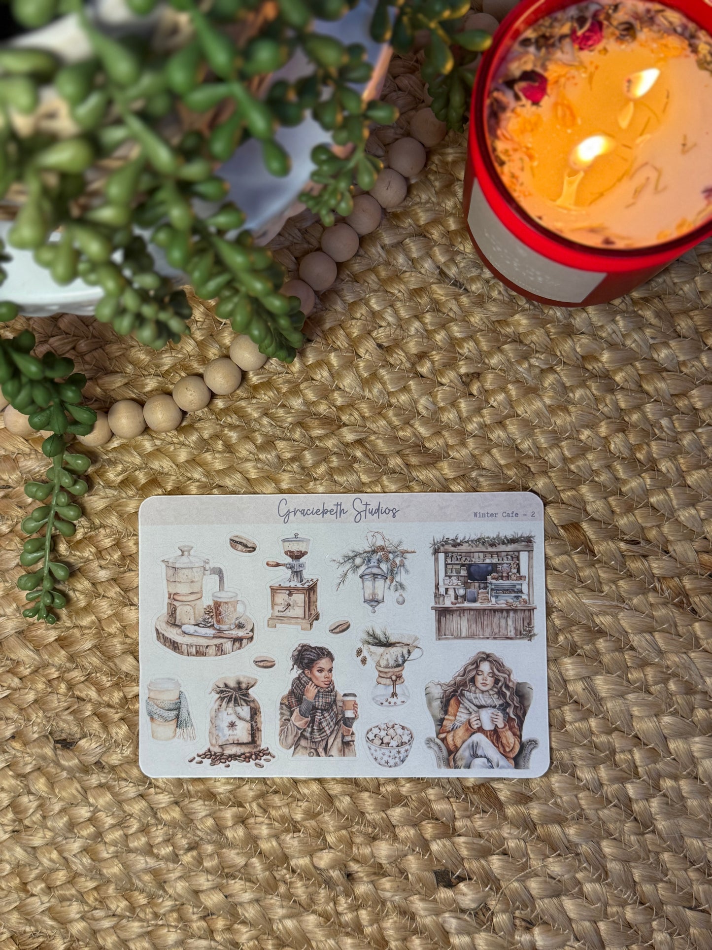 Winter Cafe -  Deco Stickers