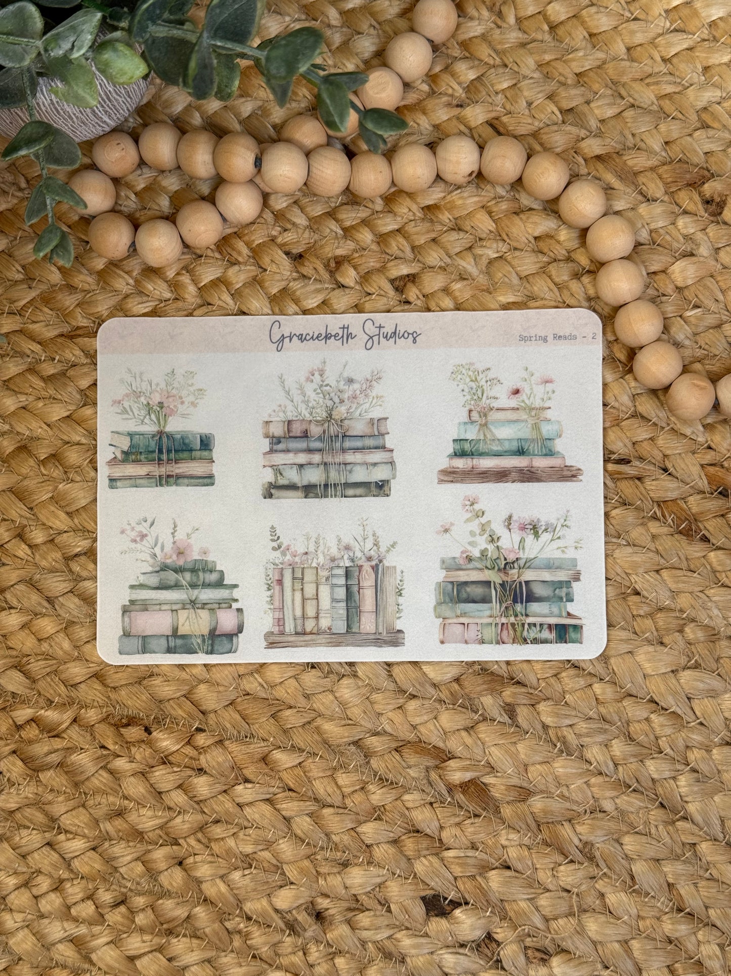 Spring Reads Deco Stickers