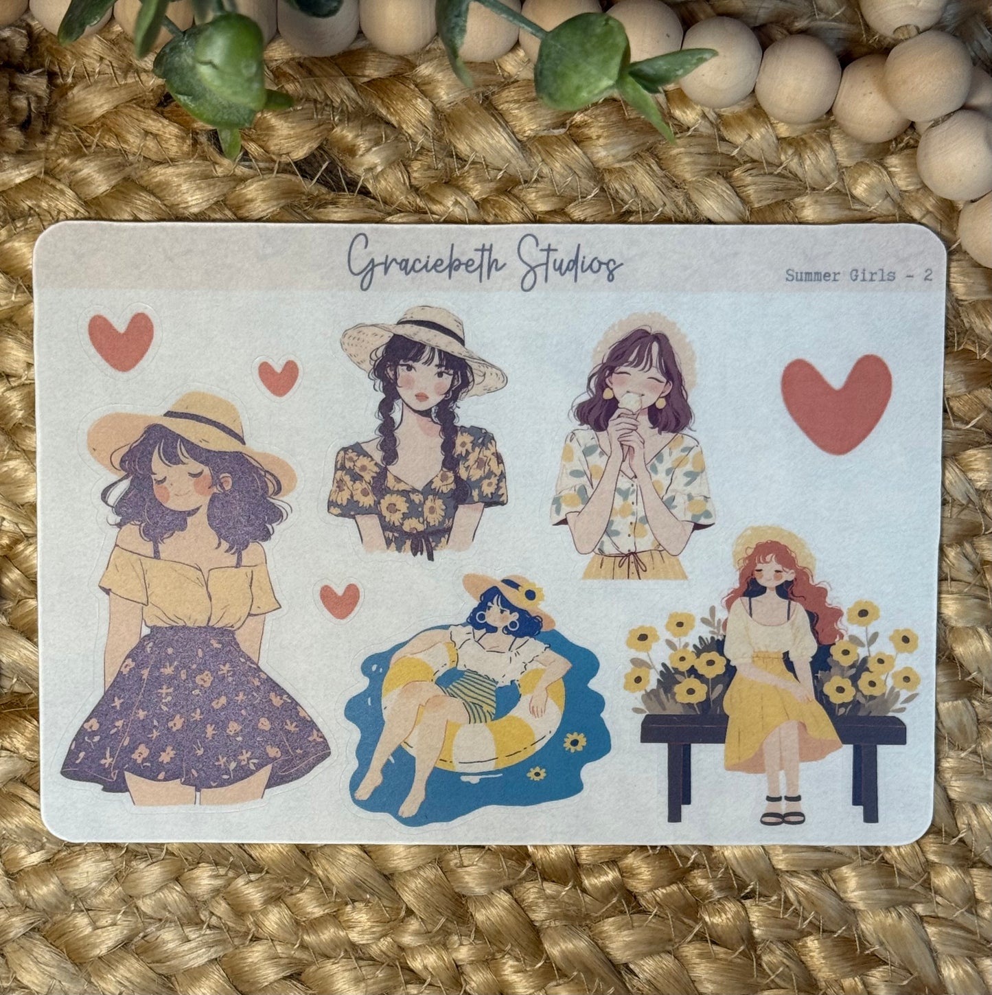 Summer Girls Deco Stickers