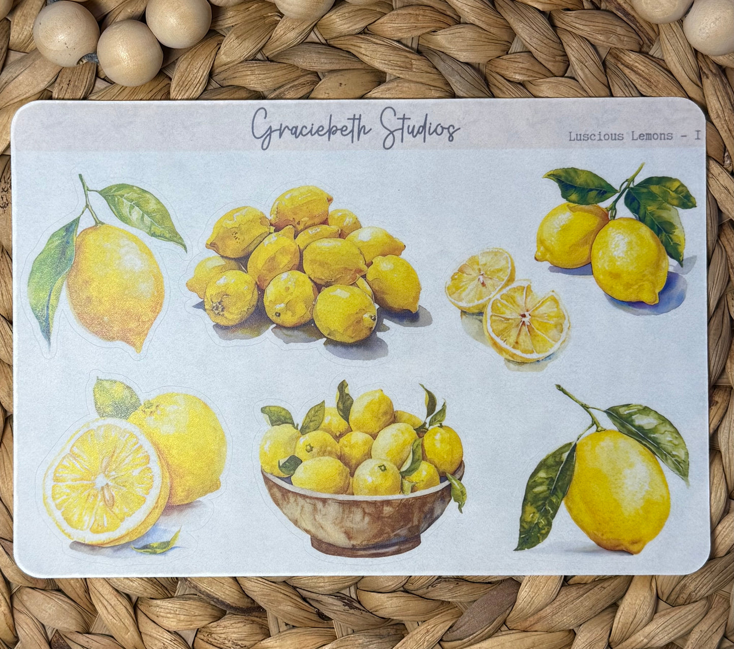 Luscious Lemons Deco Stickers