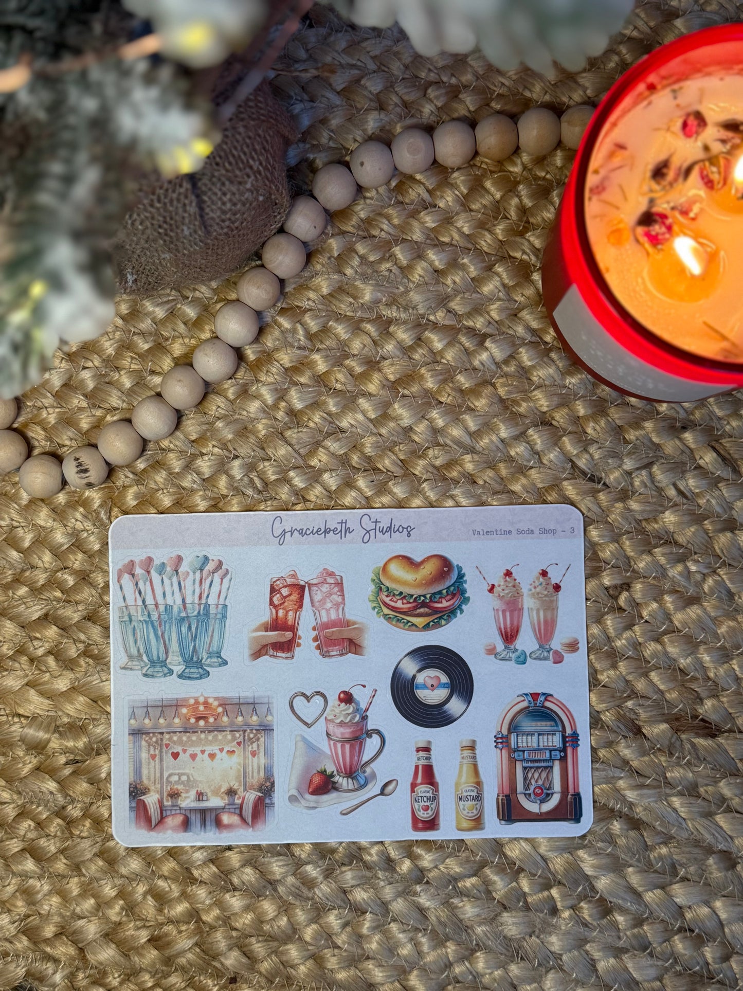 Valentine Soda Shop - Deco Stickers