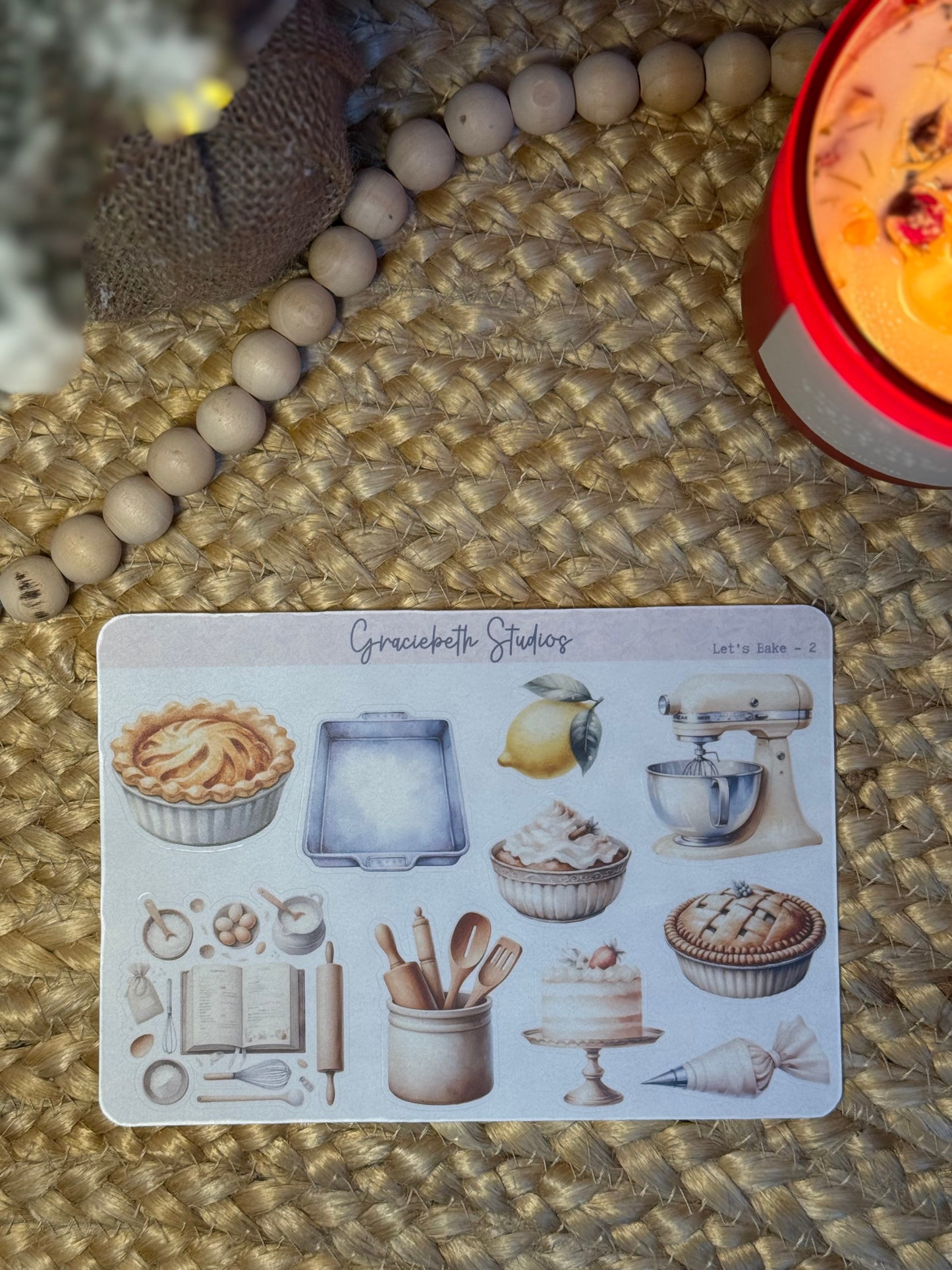 Let's Bake - Deco Stickers
