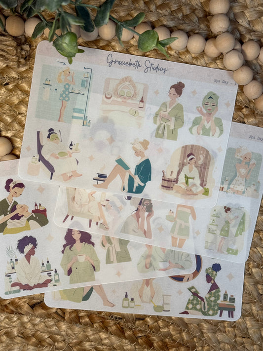 Spa Day Deco Stickers
