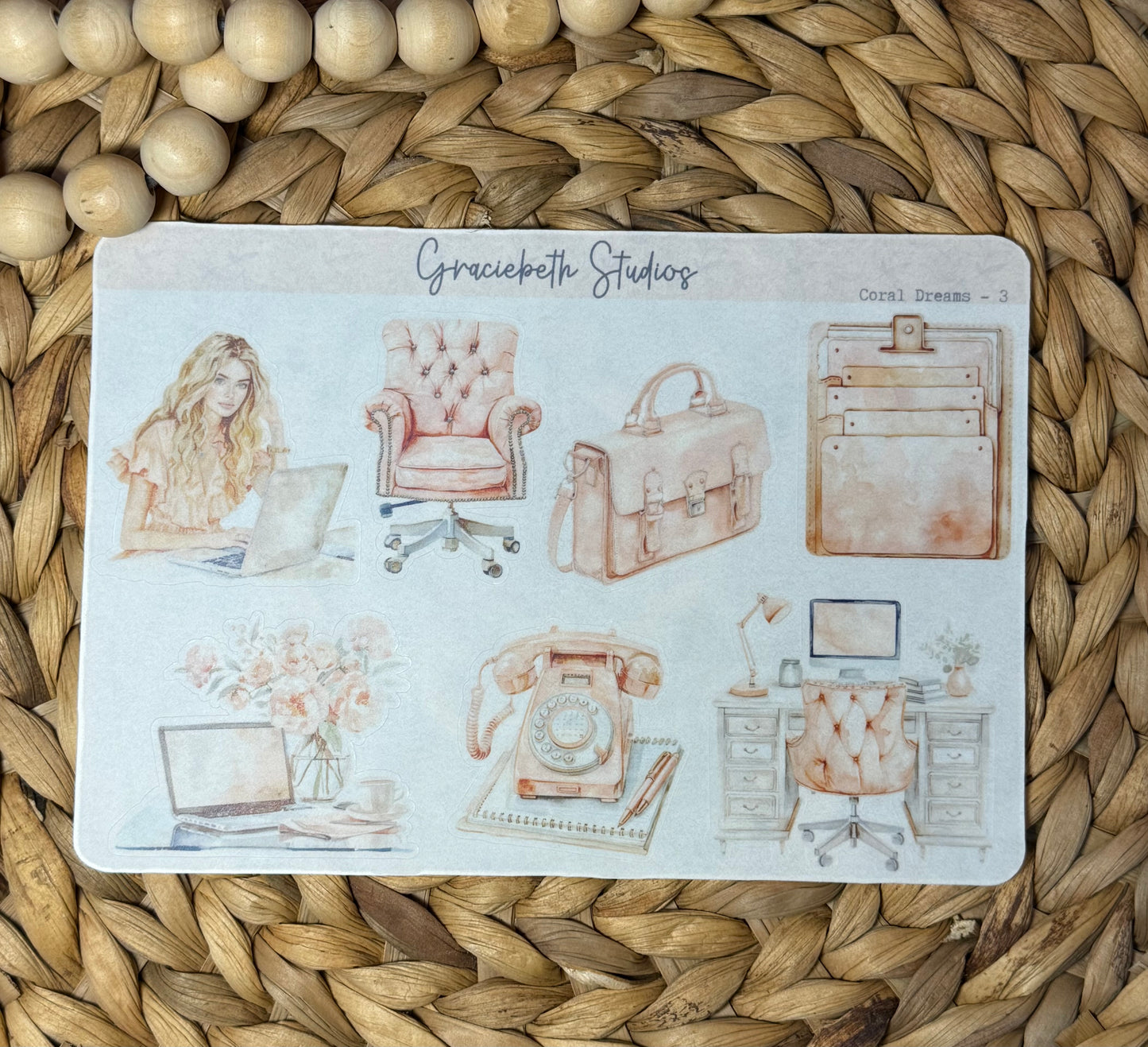 Coral Dreams Deco Stickers