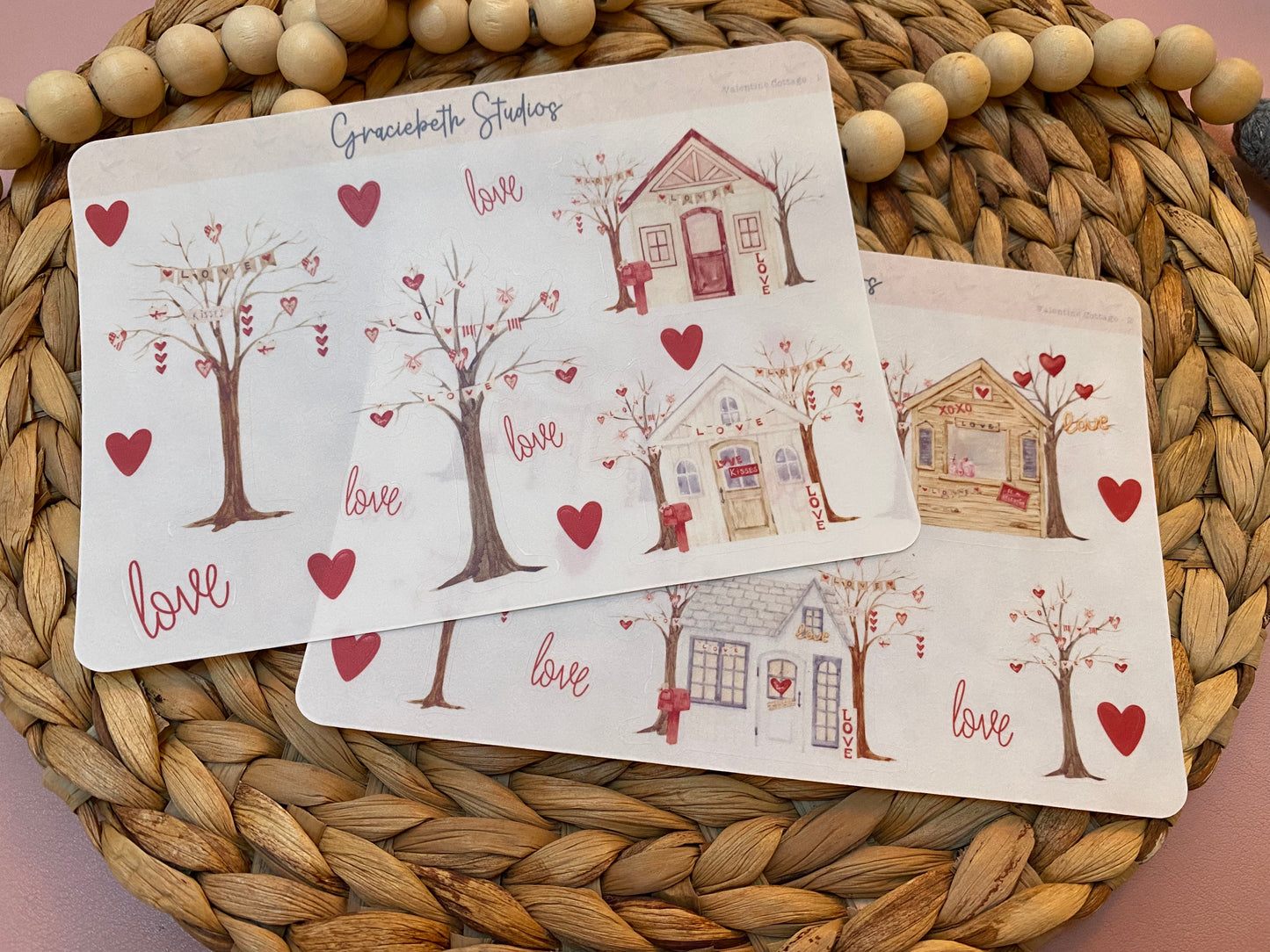 Valentine Cottage Deco Stickers