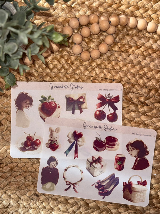 Red Berry Coquette - Deco Stickers