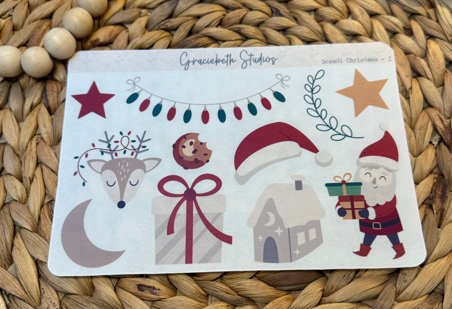 Scandi Christmas Deco Stickers