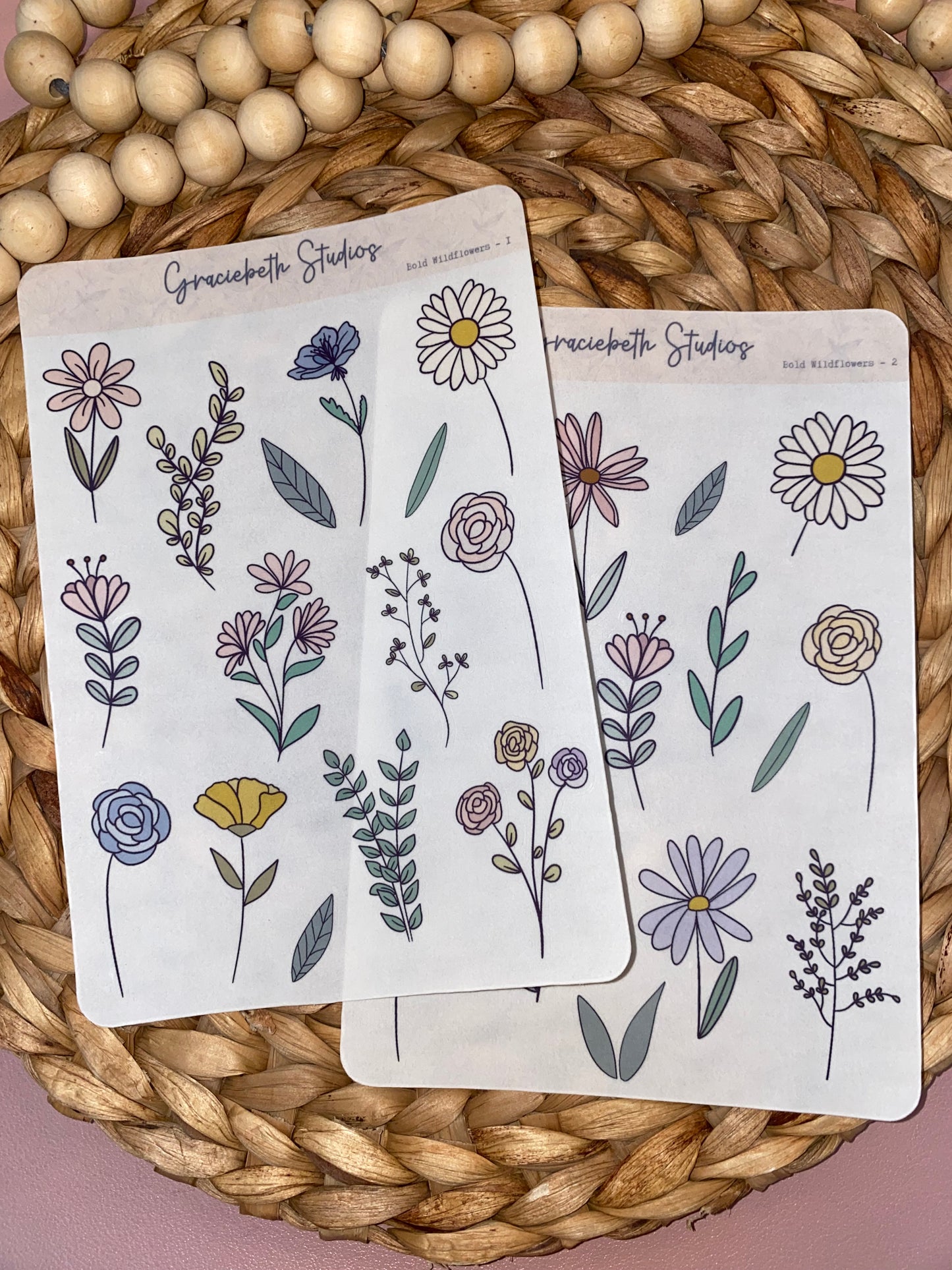 Bold Wildflowers Deco Stickers