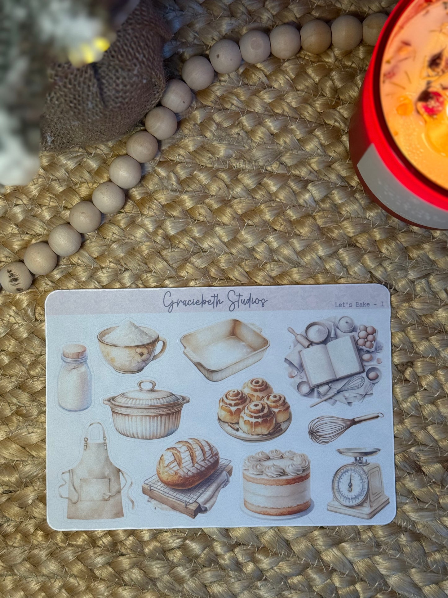 Let's Bake - Deco Stickers