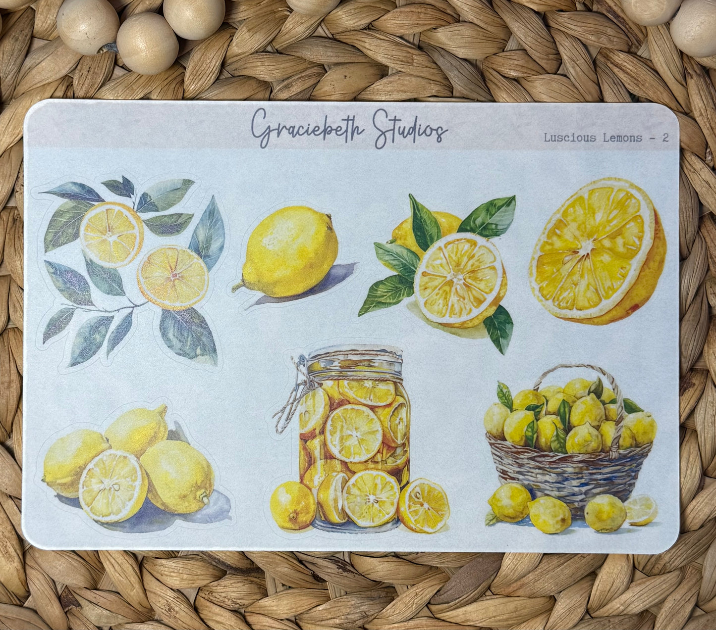 Luscious Lemons Deco Stickers