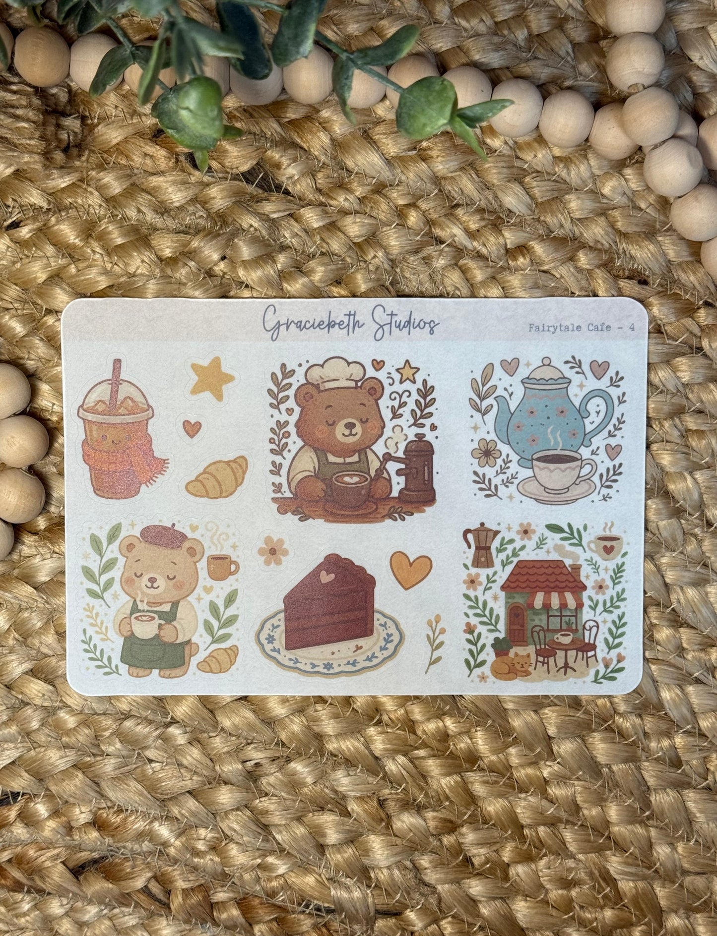 Fairytale Cafe Deco Stickers