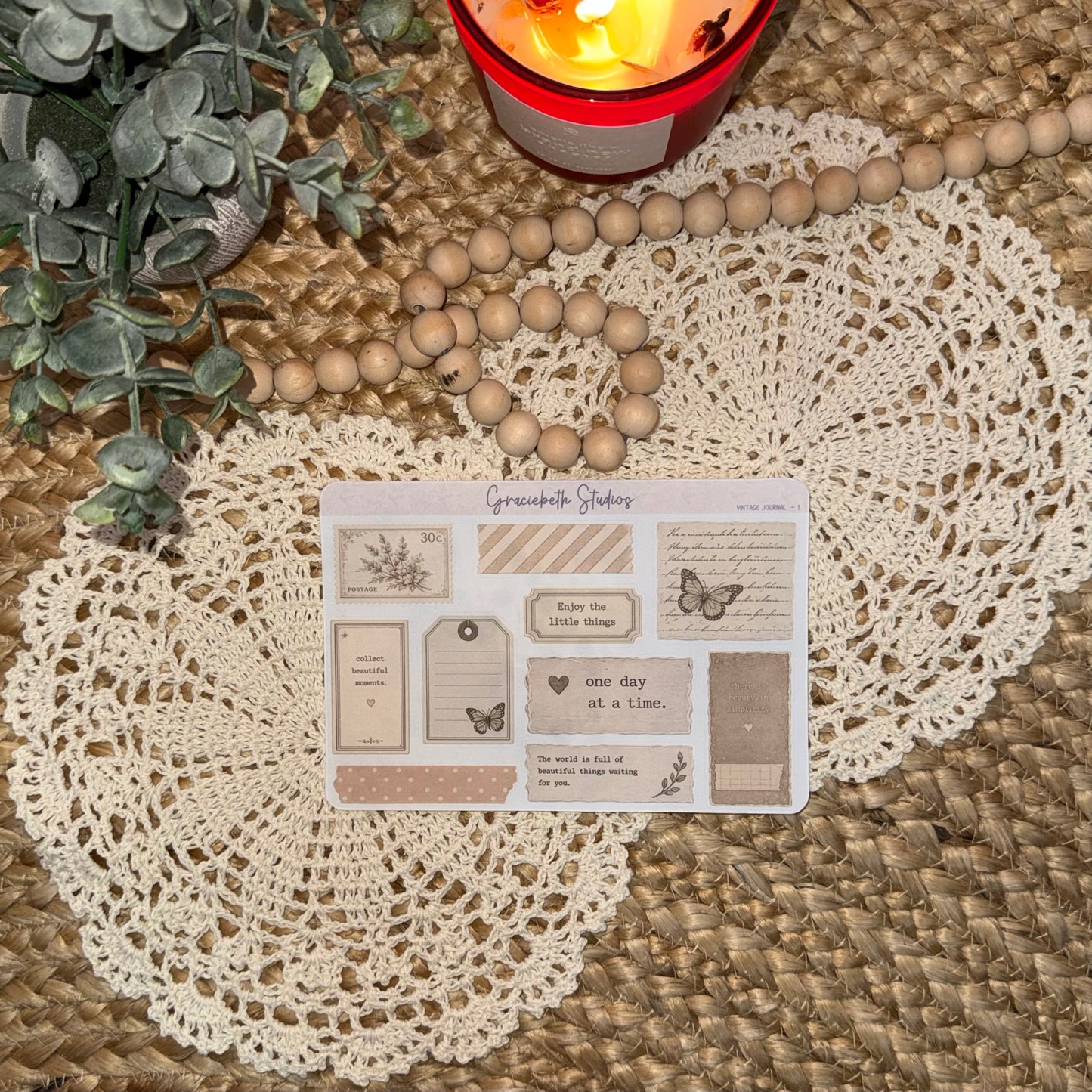 Vintage Journal - Deco Stickers