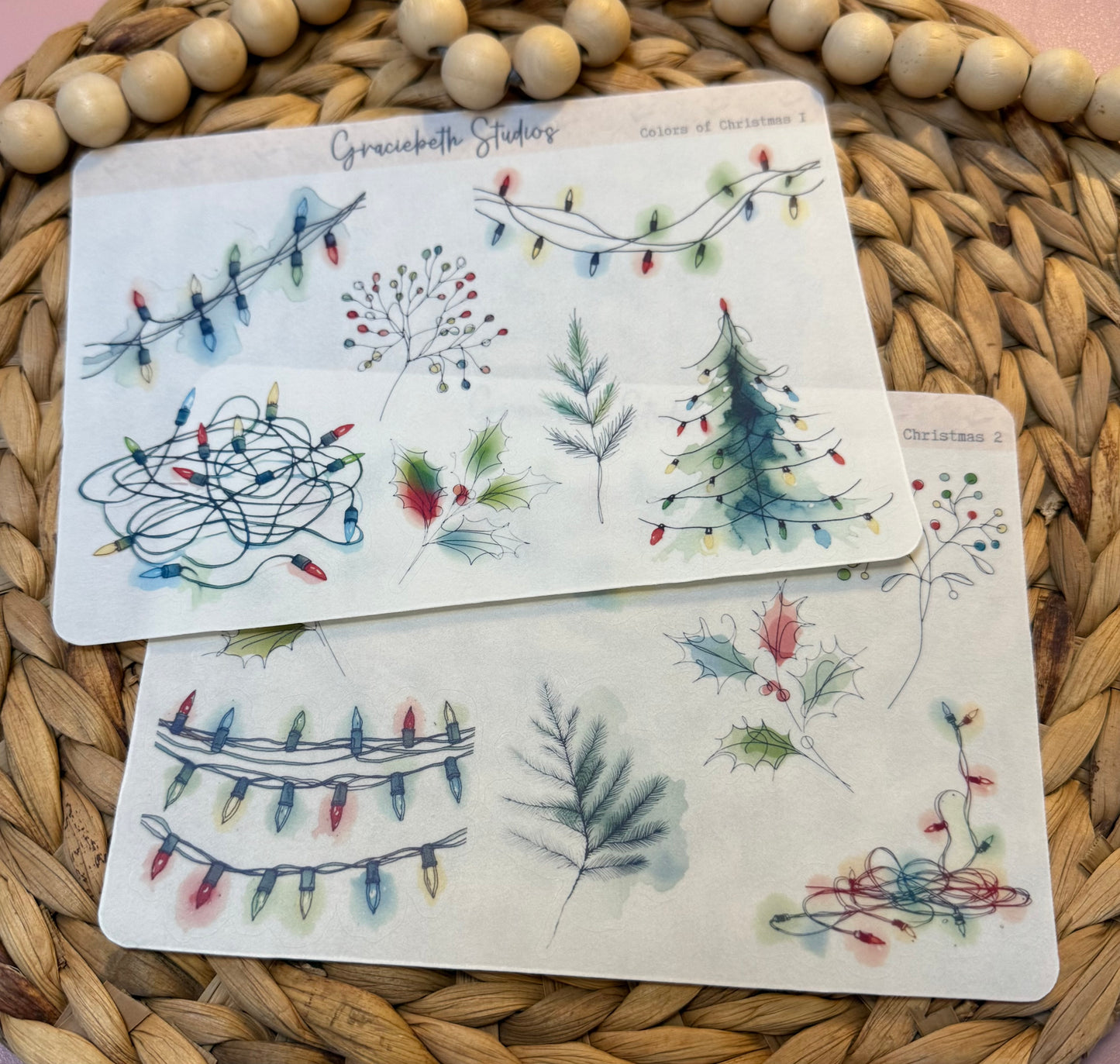 Colors of Christmas Deco Stickers