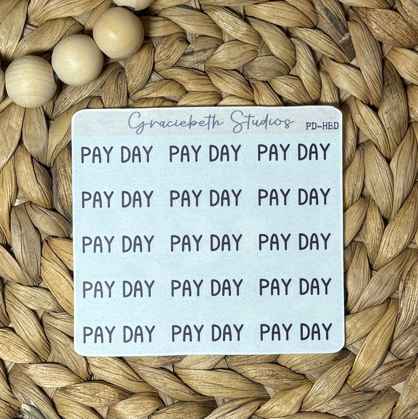 2025 - Pay Day Stickers