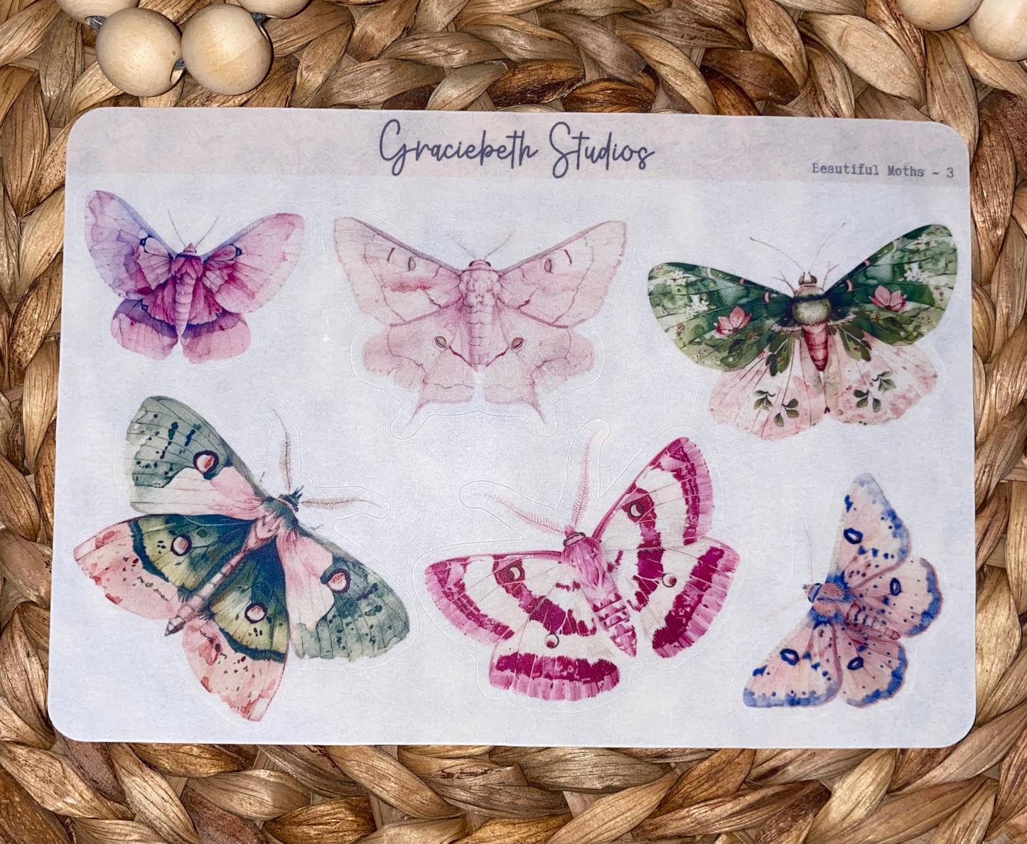 Beautiful Moths Deco Stickers