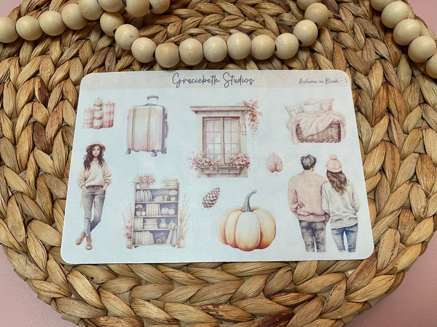 Autumn in Blush Deco Stickers