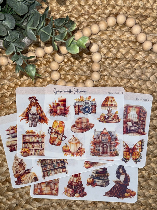 Plaid Fall - Deco Stickers