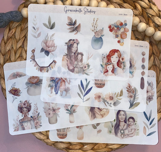 Boho Mama Deco Stickers